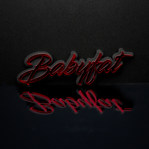 Custom Text Badge - Type Your Own - Script Font - Double Layer - Atomic Car Concepts