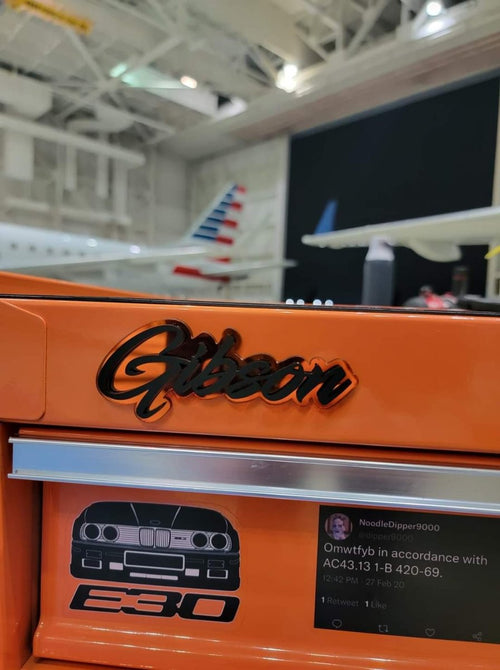 Custom Text Badge - Type Your Own - Script Font - Double Layer - Atomic Car Concepts