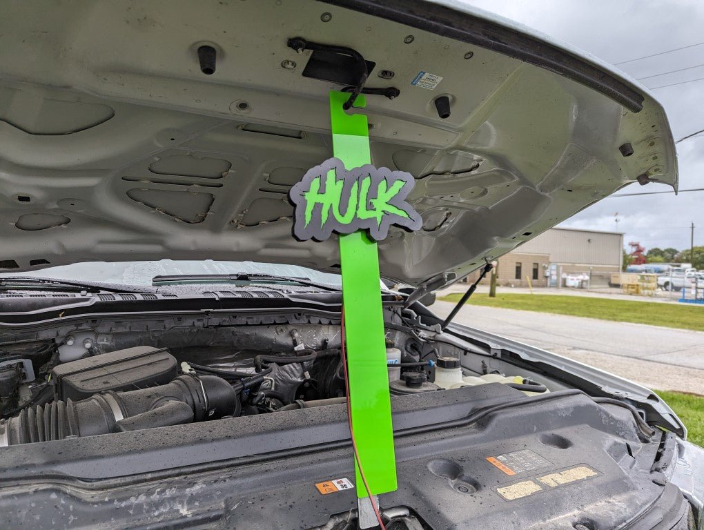 Custom Text LED Hood Prop - Aggressive Font – Atomic Car Concepts