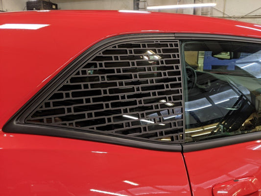 Elongated Hexagon Window Louvers - Fits 15-21 Challenger® - Atomic Car Concepts