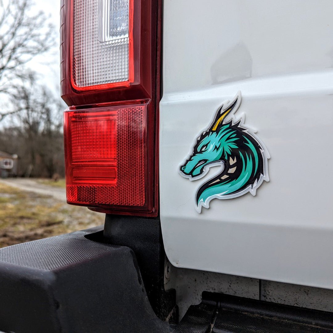 Fully Custom Car Emblem - Full Color - Design Your Own - Custom Mount - Atomic Car Concepts