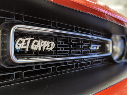 Get Gapped Grille Text Badge