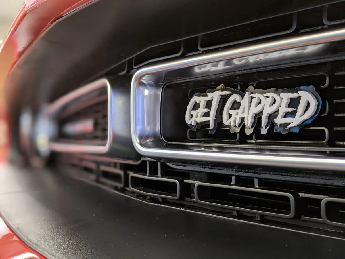 Get Gapped Grille Text Badge