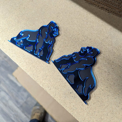 Gorilla Icon Badge Pair - Tape Mount