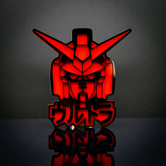 Gundam Helmet Inspired Icon Badge - Tape Mount - Atomic Car Concepts