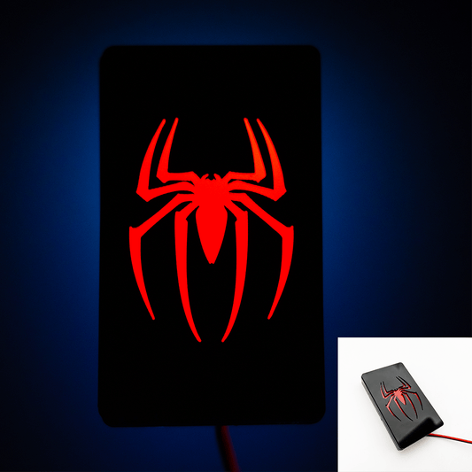 LED Light Up Spider Badge - Fits Mustang® Grille or Trunk - Atomic Car Concepts