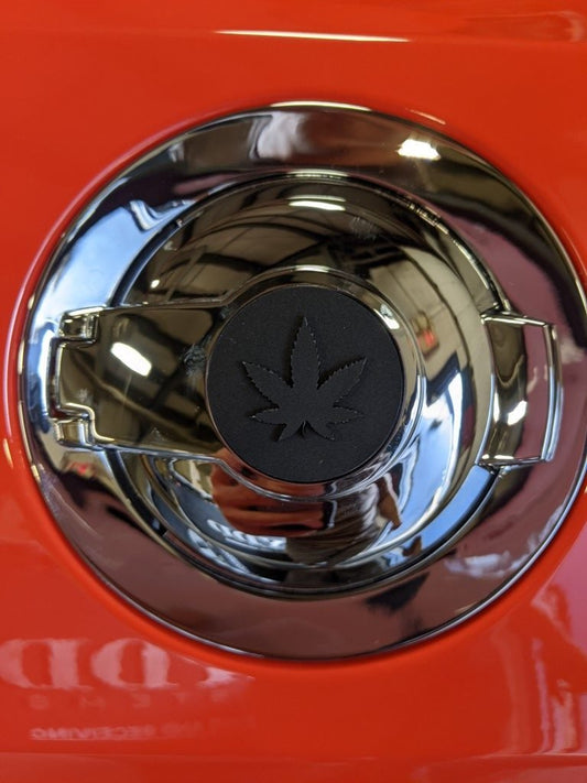 Marijuana Fuel Lid Badge - Fits 15-21 Challenger® - Atomic Car Concepts