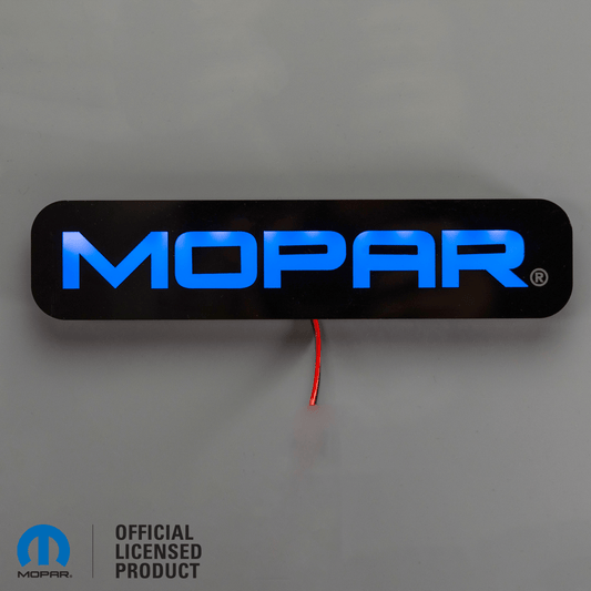 Mopar® LED Illuminated Badge - White or RGB - Grille or Body Mount - Atomic Car Concepts