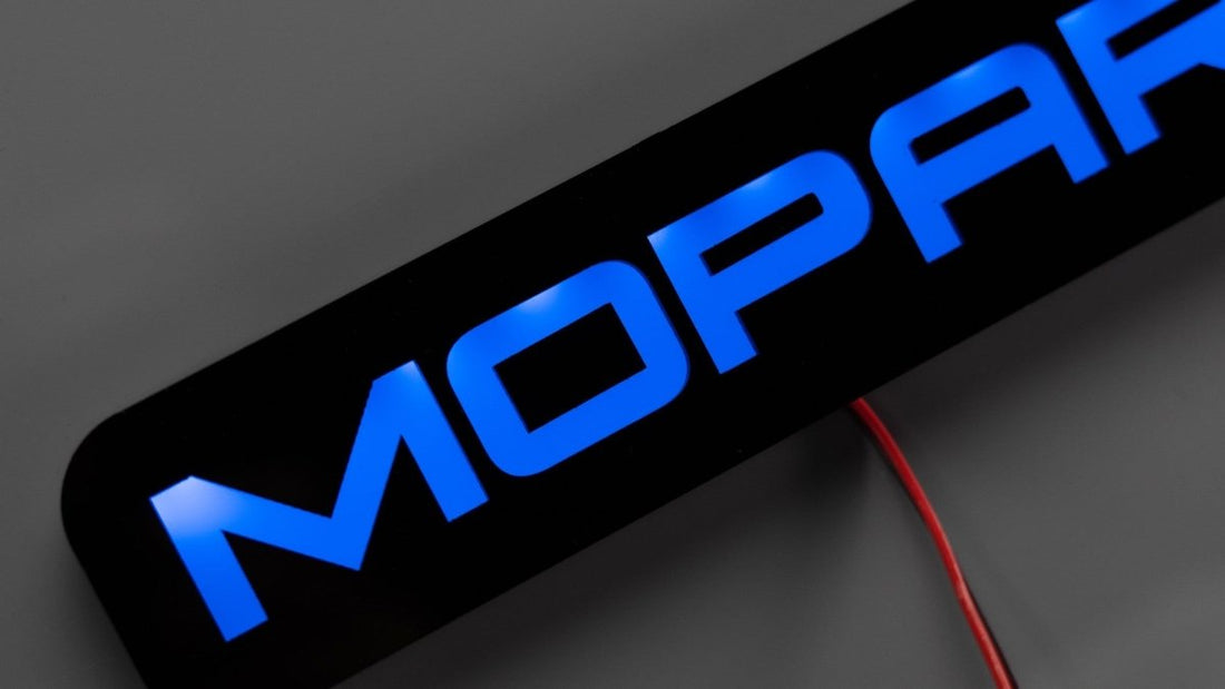 Mopar Led Rope Sign Mopar® LED Illuminated Badge - White or RGB - Grille or Body Mount - O ...