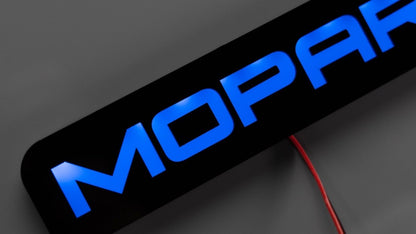 Mopar® LED Illuminated Badge - White or RGB - Grille or Body Mount - Atomic Car Concepts