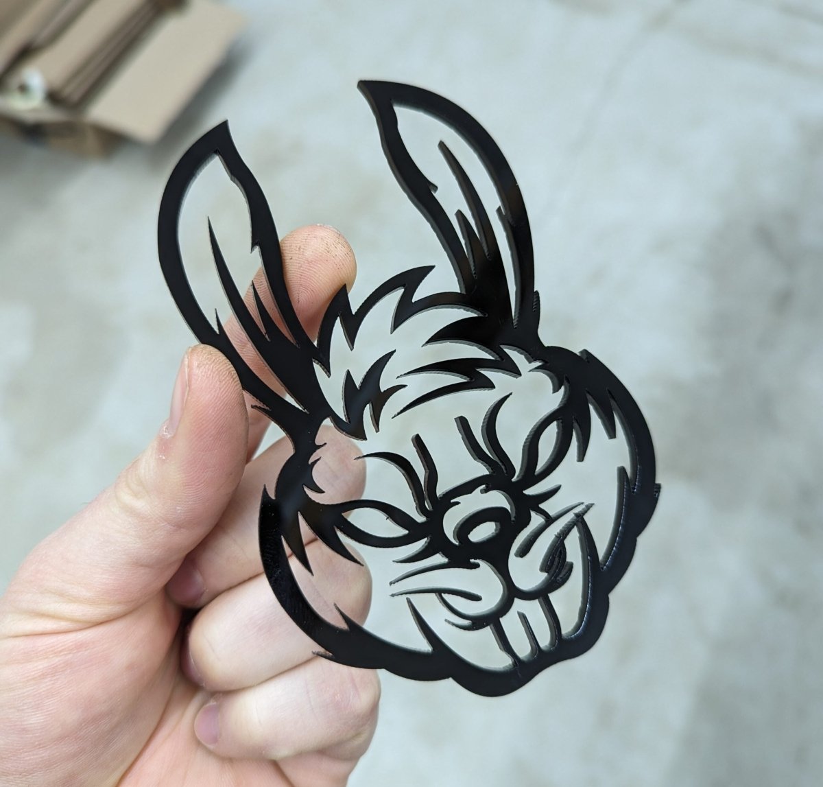 Rabbit Icon Badge - Tape Mount - Atomic Car Concepts