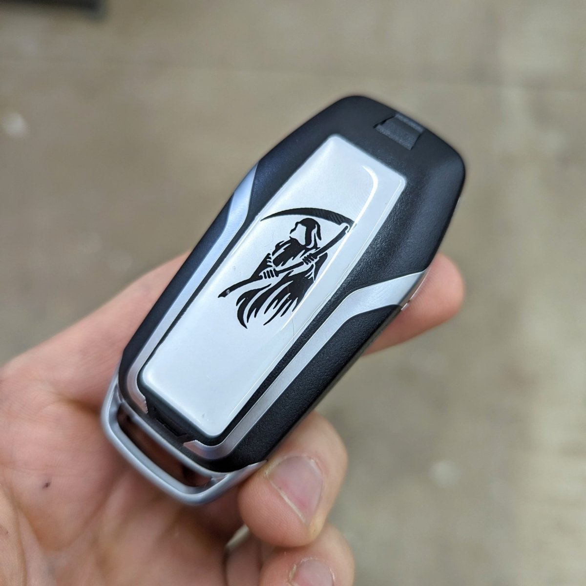 Reaper Key Fob Inlay Decal - Fits Mustang® and Multiple Ford® Keys - Atomic Car Concepts