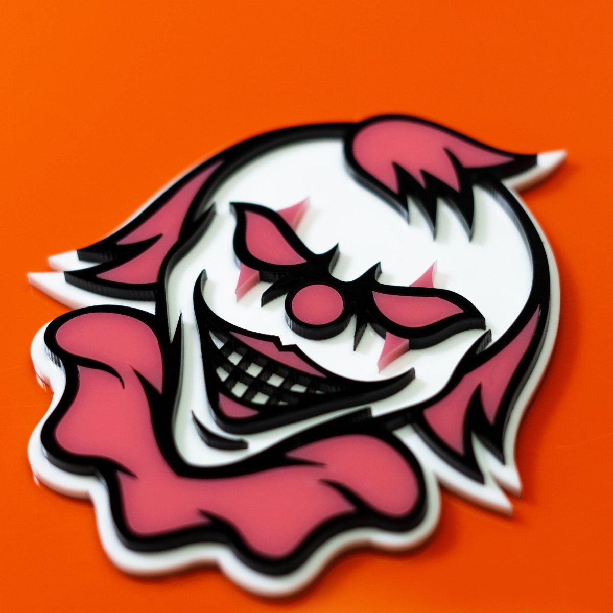 Scary Clown Icon Badge - Tape Mount - Atomic Car Concepts