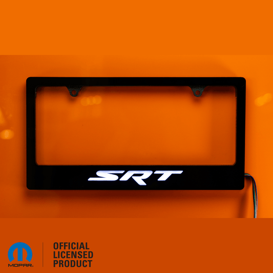 SRT LED License Plate Border Frame - Officially Licensed Product - Atomic Car Concepts