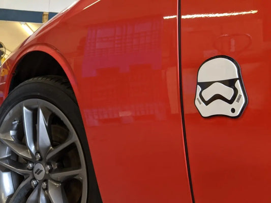 Strormtrooper Icon Badge - Tape Mount - Atomic Car Concepts