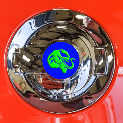 Upload Your Own Custom Fuel Lid Badge - Custom Design - Fits 15-21 Challenger® - Atomic Car Concepts